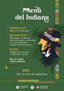 Cartel Menú del Indianu 2023