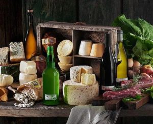 Bodegón de productos asturianos. Imagen: turismoasturias.es